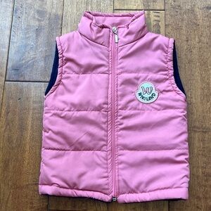 Girls pink Puffy Vest